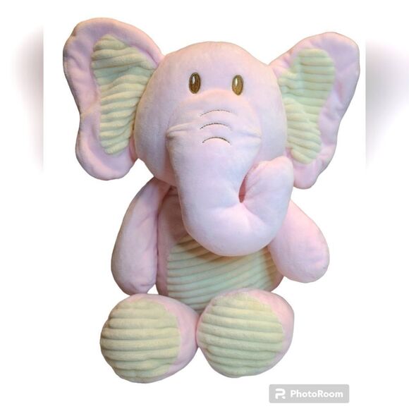 KELLYTOY Pink Elephant stuffie - Picture 1 of 3